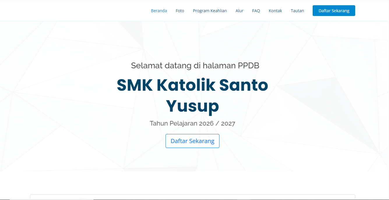 Web PPDB admission system